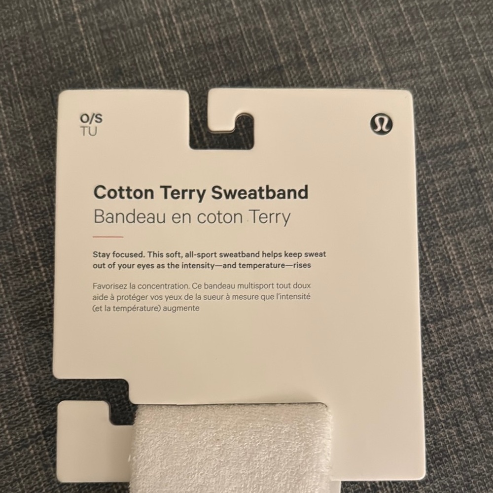 Lululemon Cotton Terry Sweatband